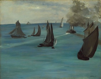 Édouard Manet, Steamboat Leaving Boulogne