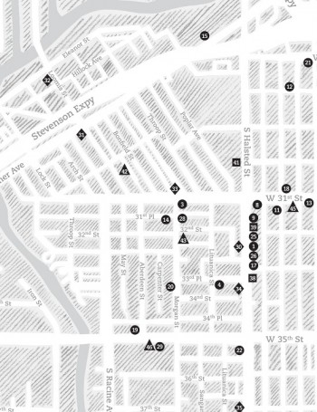Emily Vanhoff, Bridgeport Map (detail)